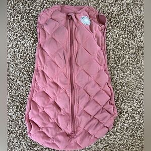 Baby Quilted Sleep Sack in Dusty Pink